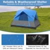 3 Person Outdoor Camping Tent with Removable Floor Mat for Camping Hiking Traveling