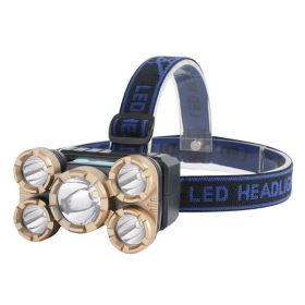 Rechargeable Headlamp for Camping Cycling Hiking Hunting (Color: As pic show A)